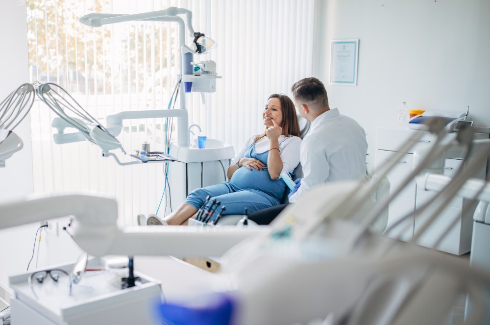 embarazada dentista