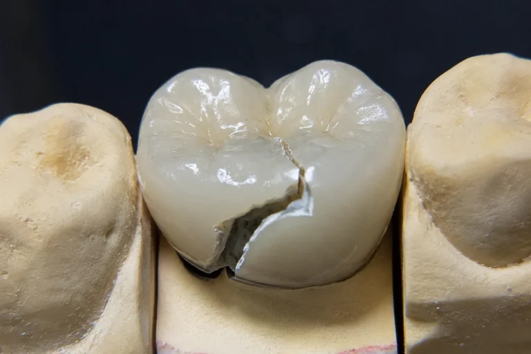 qué pasa si se rompe una corona dental